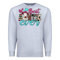 Heather Grey best auntie ever Premium Sweatshirt - JahusDesignShop