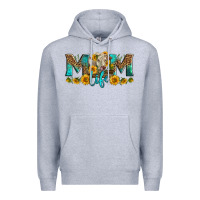 Heather Grey Western Charolais Cow Mom Life Premium Hoodie - LillyAllenDesigns