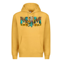 Mustard Western Charolais Cow Mom Life Premium Hoodie - LillyAllenDesigns