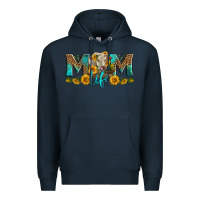 Navy Western Charolais Cow Mom Life Premium Hoodie - LillyAllenDesigns