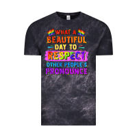 Cloud Black what a beautiful day to respect other people Vintage Tee - FaDigitalArtStudio