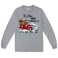 Heather Grey it's the most wonderful time of the year Long Sleeve Tee - FaDigitalArtStudio