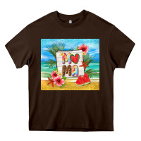 Chocolate Brown summer mama Heavy Core Tee - TumblerDesignByShophia