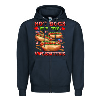 Navy hot dogs are my valentine Zipper Hoodie - AdoDesignShop