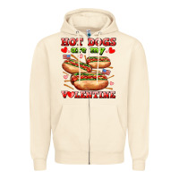Sandshell hot dogs are my valentine Zipper Hoodie - AdoDesignShop