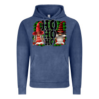 Vintage Denim Ho Ho Ho Christmas Gnomes Vintage Hoodie - FaDigitalArtStudio