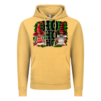 Vintage Mustard Ho Ho Ho Christmas Gnomes Vintage Hoodie - FaDigitalArtStudio