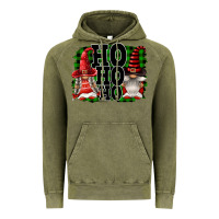 Vintage Olive Ho Ho Ho Christmas Gnomes Vintage Hoodie - FaDigitalArtStudio