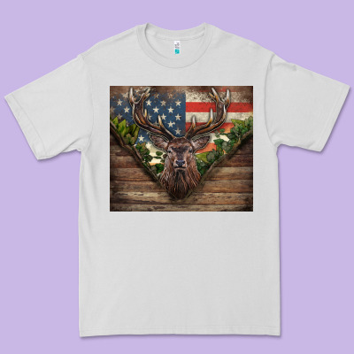 Usa Deer Hunting Premium Tee Designed By Cowgirlartshop