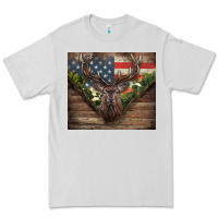 Dove Grey usa deer hunting Premium Tee - CowGirlArtShop