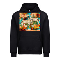 Black fall charolais bulls Urban Hoodie - RanaPortraitStore