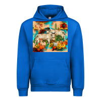 Cobalt fall charolais bulls Urban Hoodie - RanaPortraitStore
