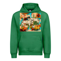 Emerald fall charolais bulls Urban Hoodie - RanaPortraitStore