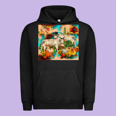 Fall Charolais Bulls Urban Hoodie Designed By Ranaportraitstore
