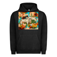 Pigment Black fall charolais bulls Urban Hoodie - RanaPortraitStore