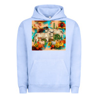 Pigment Grape Ice fall charolais bulls Urban Hoodie - RanaPortraitStore