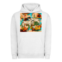 Pigment Lunar Rock fall charolais bulls Urban Hoodie - RanaPortraitStore