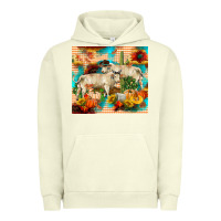 Pigment Pistachio fall charolais bulls Urban Hoodie - RanaPortraitStore