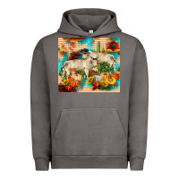 Pigment Tornado fall charolais bulls Urban Hoodie - RanaPortraitStore
