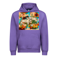 Tulip fall charolais bulls Urban Hoodie - RanaPortraitStore