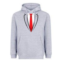 Heather Grey halloween trump suit shirt us president easy costume t shirt Heavyweight Hoodie - baoMotion