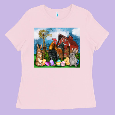Farm Animals 20oz Ladies Tee Designed By Oliviacreatesart
