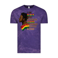 Cloud Purple I am black man Vintage Tee - FaDigitalArtStudio