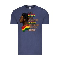 Vintage Denim I am black man Vintage Tee - FaDigitalArtStudio