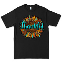 Black thankful sunflower Premium Tee - RanaPortraitStore