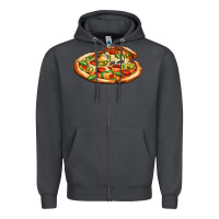 Smoke big pizza Zipper Hoodie - AdoDesignShop