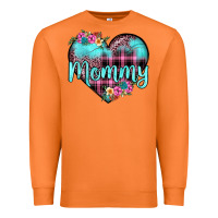 Carrot mommy leopard turquoise heart Premium Sweatshirt - JahusDesignShop