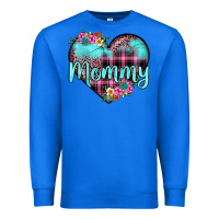 True Royal mommy leopard turquoise heart Premium Sweatshirt - JahusDesignShop