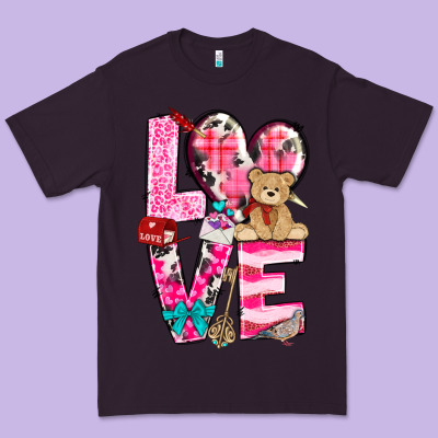 Love Valentine's Day Premium Tee Designed By Howdyjamesfarm