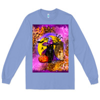 Colony Blue witchy cat Long Sleeve Tee - BundleAndBundleShop