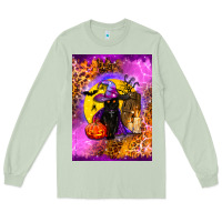 Matcha witchy cat Long Sleeve Tee - BundleAndBundleShop