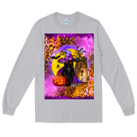 Moon Dust witchy cat Long Sleeve Tee - BundleAndBundleShop