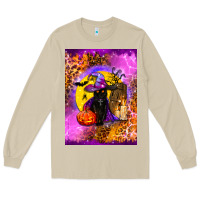 Mushroom witchy cat Long Sleeve Tee - BundleAndBundleShop