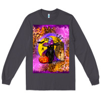 Smoke witchy cat Long Sleeve Tee - BundleAndBundleShop