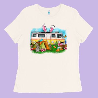 Easter Day Camper Ladies Tee Designed By Oliviacreatesart