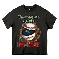 Asphalt Diamonds are a girl's best friend Baseball Heavy Core Tee - HowdyJamesFarm
