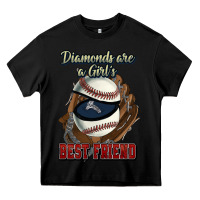 Black Diamonds are a girl's best friend Baseball Heavy Core Tee - HowdyJamesFarm