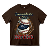 Chocolate Brown Diamonds are a girl's best friend Baseball Heavy Core Tee - HowdyJamesFarm