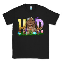 Black Hop Rabbit Easter Day Classic Tee - HowdyJamesFarm