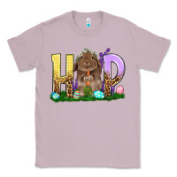 Lilac Hop Rabbit Easter Day Classic Tee - HowdyJamesFarm