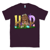 Plum Hop Rabbit Easter Day Classic Tee - HowdyJamesFarm