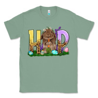 Sage Hop Rabbit Easter Day Classic Tee - HowdyJamesFarm