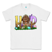 White Hop Rabbit Easter Day Classic Tee - HowdyJamesFarm
