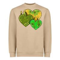 Mushroom st patricks day hearts Heavyweight Sweatshirt - AdoDesignShop