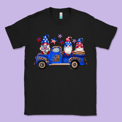 American Flag Gnomes Truck Classic Tee Designed By Artiststas