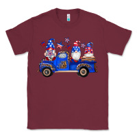 Burgundy american flag gnomes truck Classic Tee - Artiststas